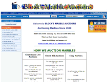 Tablet Screenshot of marblecyberauction.com